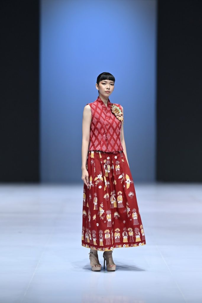 Batik Mamauty tampil di IFW 2026 dengan koleksi kasual bermotif beragam untuk menarik generasi muda dan budaya urban Jakarta.