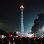 Video mapping Monas merayakan HUT RI ke-81 dengan kisah perjuangan, Proklamasi, Indonesia Emas 2045, dan pesan solidaritas untuk NTT.