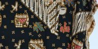 Batik Jamu Gendong menjadi ikon batik Sukoharjo. Motifnya menampilkan mbok jamu, rinjing, gendhul, empon-empon, bunga, dan isen-isen daerah.