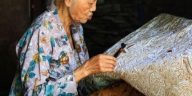 Meta deskripsi: Batik Semen Ramawijaya memuat konsep Triloka dan Mandala melalui pohon hayat, garuda, bangunan, serta motif pendukung.