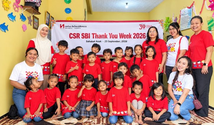 Swiss-Belresidences Kalibata menggelar CSR bersama Sahabat Anak Cijantung sebagai bagian SBI Thank You Week 2026 dan HUT ke-39.