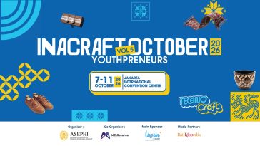 INACRAFT October 2026 mengusung TechnoCraft, mempertemukan teknologi, kreativitas, dan tradisi untuk mendorong kriya Indonesia ke pasar global.