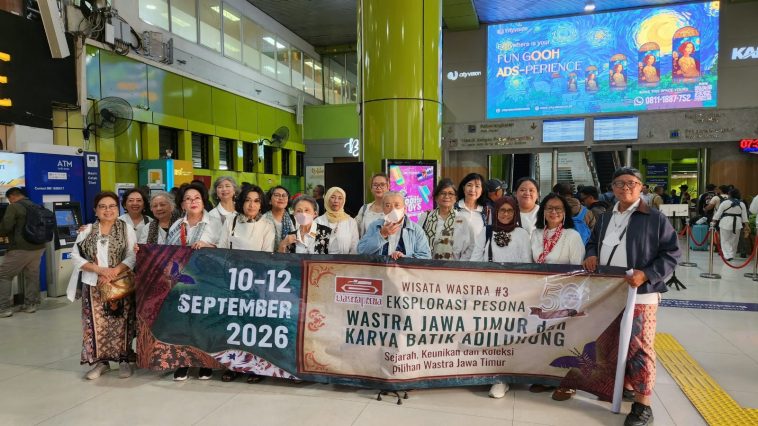 Batik on train menjadi konsep Wisata Wastra 2026 Himpunan Wastraprema, menghadirkan WastraTalk tentang batik Pesisir Utara hingga Jateng.